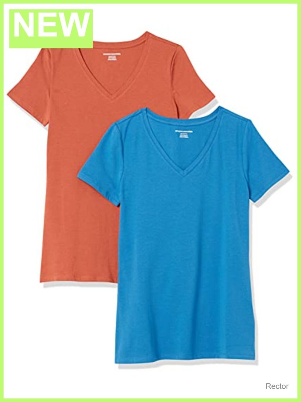 Women's Short Sleeve V-Neck T-Shirt Cotton Modal Regular Fit Tee